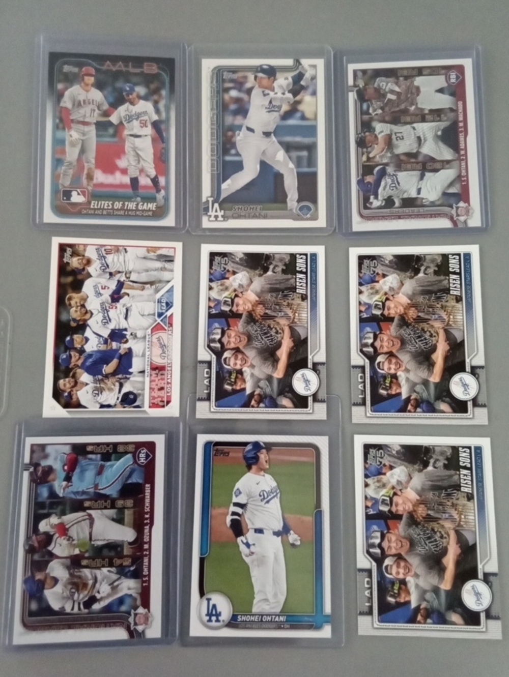 Topps Dodgers & Shohei Ohtani Baseball Card Lot - Blue/White/Red Accents